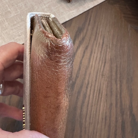 Miu Miu White and iridescent Gold Women's Wallet - Picture 4 of 15